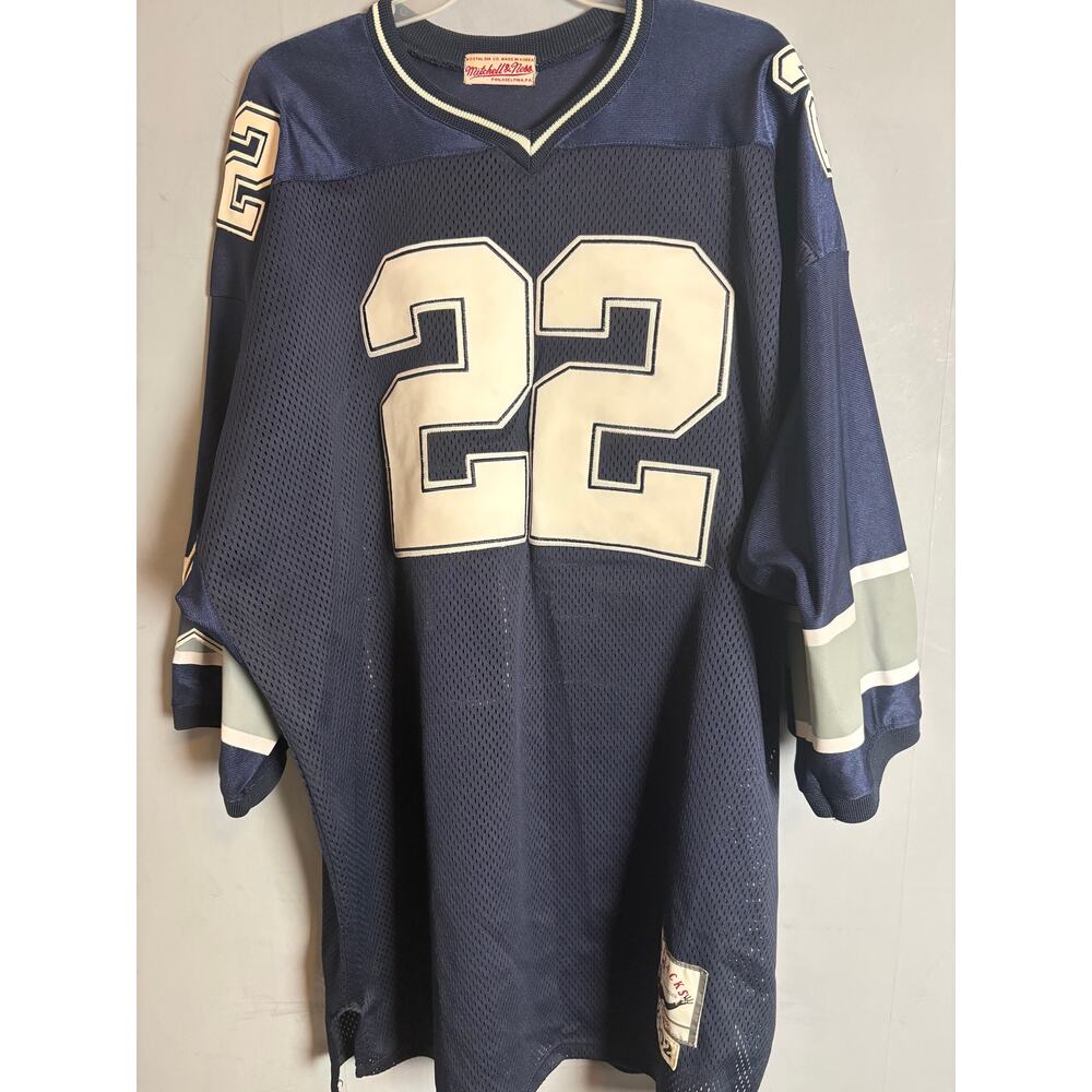 M&N Emmitt Smith Dallas Cowboys Authentic Throwback Jersey 2002 USA Made Size 58